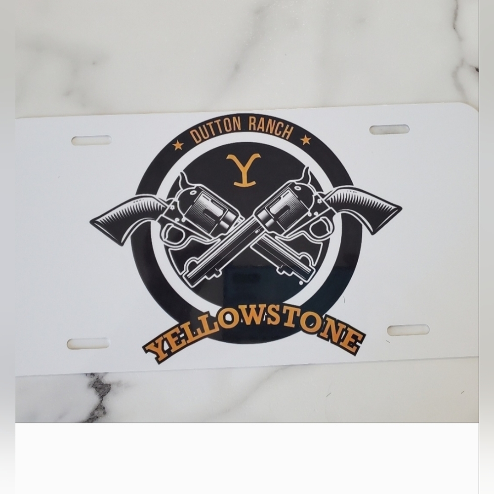 Yellowstone Dutton Ranch License Plate - Picture 5 of 5